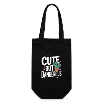Cactus Cacti Desert Plant - Gift Bag for Bottles - black - Front