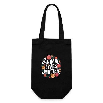 Végétarien Végétalien Végétarien Végétarien - Sac à bouteille - noir - Devant