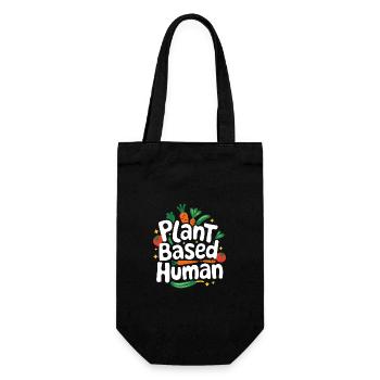 Vegetarian Vegan Veggie Vegetarian - Gift Bag for Bottles - black - Front