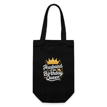 Ehemann Ehegatte Familie Hochzeit - Geschenkbeutel für Flaschen - Schwarz - Vorne