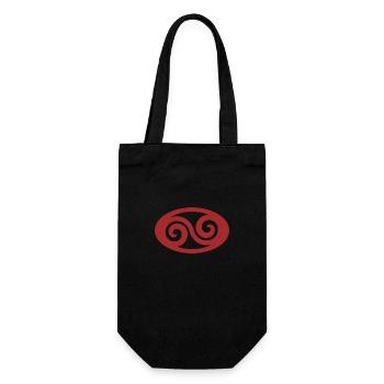 Wave tribal - Gift Bag for Bottles - black - Front