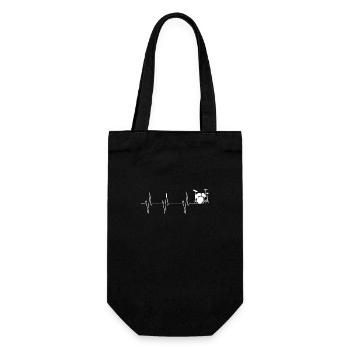 Heartbeat Drums - Gift Bag for Bottles - black - Front