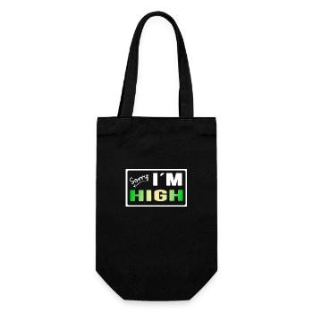 high legal chill-time Partyzone Rastafari - Geschenkbeutel für Flaschen - Schwarz - Vorne