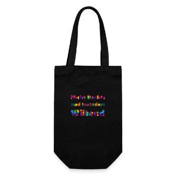 Wütend - Geschenkbeutel für Flaschen - Schwarz - Vorne