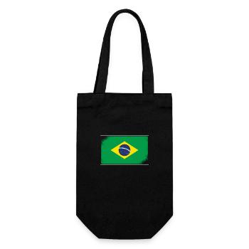 Drapeau du Brésil Drapeau de l’Amérique du Sud - Sac à bouteille - noir - Devant