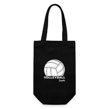 Équipe de volley-ball - Sac à bouteille - noir - Devant