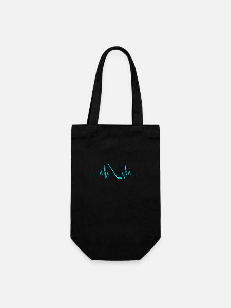 Hockey Players Hockey - Gift Bag for Bottles - black