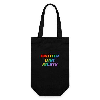Protect LGBT rights - Gift Bag for Bottles - black - Front