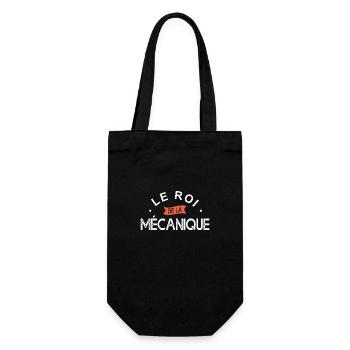 roi de la Mécanique humour garage mécanisien - Sac à bouteille - noir - Devant