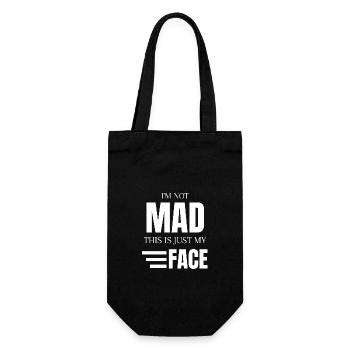 Facial Expression I'm Not Mad This Is Just My Face - Gift Bag for Bottles - black - Front