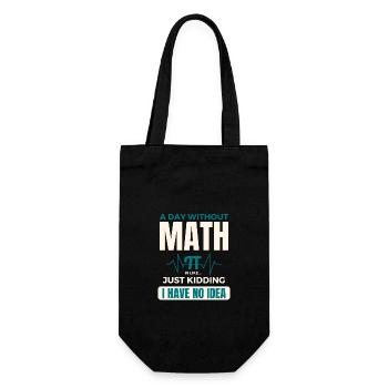 Une journée sans maths, c’est comme une journée de maths Pi - Sac à bouteille - noir - Devant