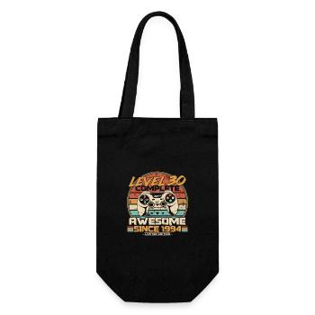 30th Birthday Gamer Born in 1994 - Gift Bag for Bottles - black - Front
