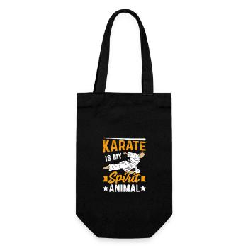 Le karaté est mon animal spirituel - Sac à bouteille - noir - Devant