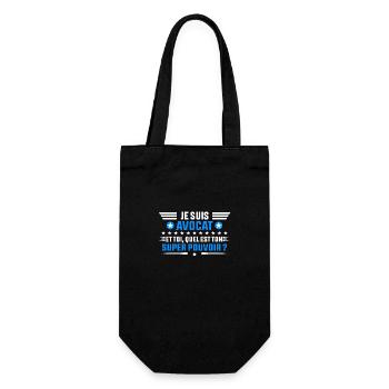 je suis avocat idée cadeau avocat - Sac à bouteille - noir - Devant