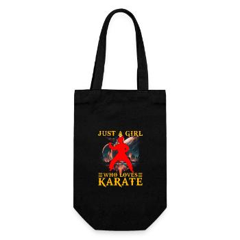 Juste une fille qui aime le karaté - Sac à bouteille - noir - Devant