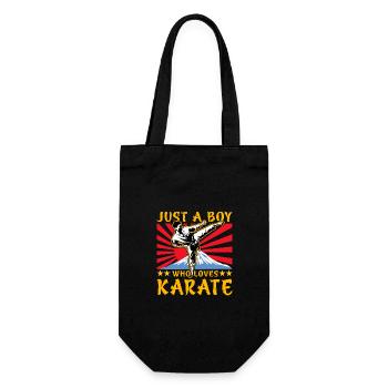 Juste un garçon qui aime le karaté - Sac à bouteille - noir - Devant