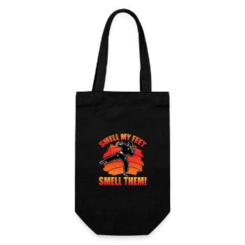 Smell my feet Smell Them - Gift Bag for Bottles - black - Front