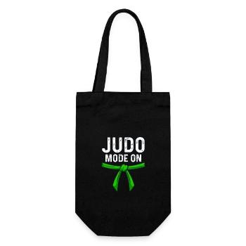 Judo-Modus an - Geschenkbeutel für Flaschen - Schwarz - Vorne