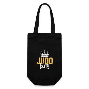 Judo-König - Geschenkbeutel für Flaschen - Schwarz - Vorne