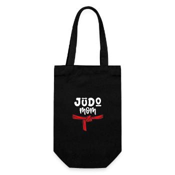 Judo-Mama - Geschenkbeutel für Flaschen - Schwarz - Vorne