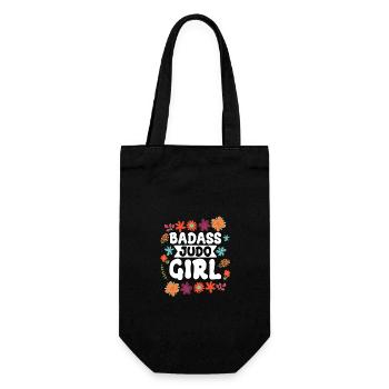 Badass Judo Girl - Gift Bag for Bottles - black - Front