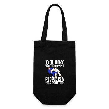 Le judo où le flipping people est un sport - Sac à bouteille - noir - Devant