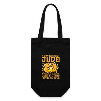 Ein Tag ohne Judo ist wie ein Scherz, den ich habe - Geschenkbeutel für Flaschen - Schwarz - Vorne