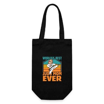World's Judo Mom ever - Gift Bag for Bottles - black - Front