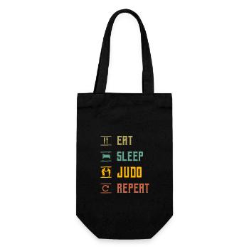Manger Dormir Judo Répéter - Sac à bouteille - noir - Devant