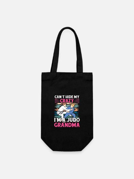 Can't hide my crazy I'm a Judo Grandma - Gift Bag for Bottles - black