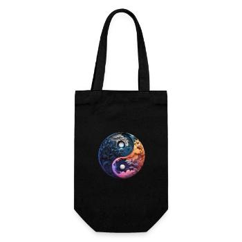 Yin Yang - Gift Bag for Bottles - black - Front