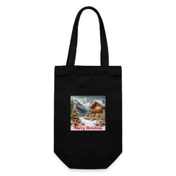 merry christmas - Sac à bouteille - noir - Devant