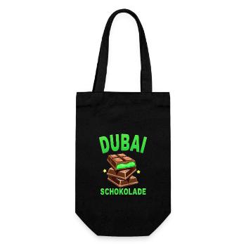 Chocolat de Dubaï - Drôle de dicton - Sac à bouteille - noir - Devant