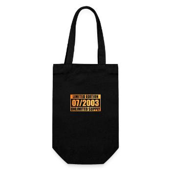 22nd Birthday Limited Edition - ꝏ Supply 07/2003 - Gift Bag for Bottles - black - Front
