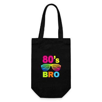 This is My 1980s Bro Eighties - Gift Bag for Bottles - black - Front