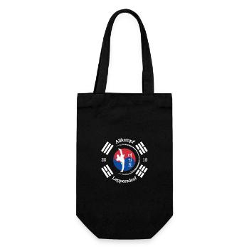 Logo Allkampf schwarzer Hintergrund - Geschenkbeutel für Flaschen - Schwarz - Vorne