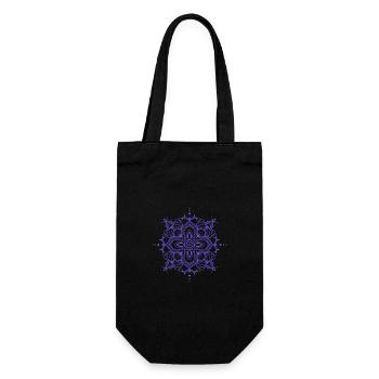 Mandala style - Gift Bag for Bottles - black - Front