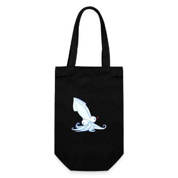 Octopus - Gift Bag for Bottles - black - Front