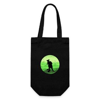 Känguru - Geschenkbeutel für Flaschen - Schwarz - Vorne