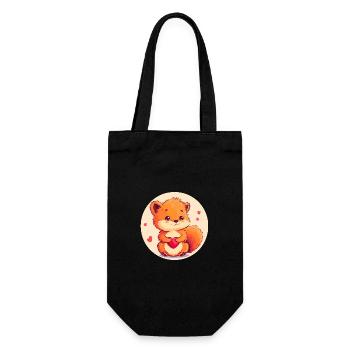 Cuddly affection - Gift Bag for Bottles - black - Front
