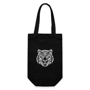 Biomechanical Tiger - White Design - Gift Bag for Bottles - black - Front