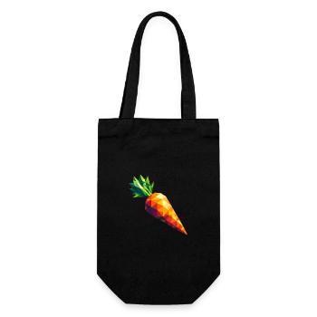 Carotte géométrique abstraite - Color Burst Design - Sac à bouteille - noir - Devant