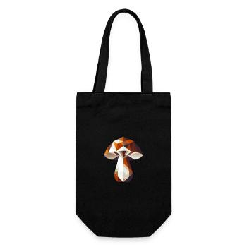 Abstract Geometric Mushroom - Color Design - Gift Bag for Bottles - black - Front