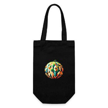 Melon géométrique : l’art esthétique Low-Poly - Sac à bouteille - noir - Devant