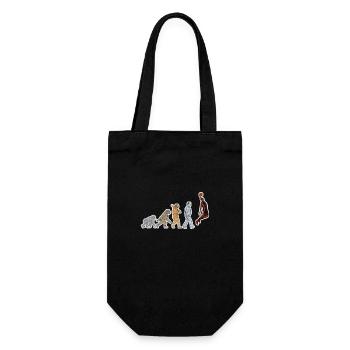 Evolution Basketball Player Grunge - Geschenkbeutel für Flaschen - Schwarz - Vorne