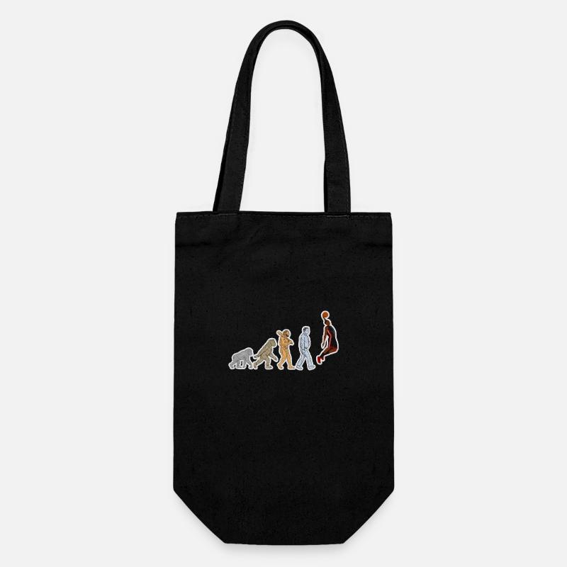 Evolution Joueur de Basket-ball Grunge - Sac à bouteille - noir