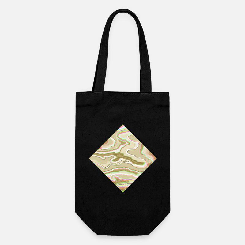 Diamant brun vert - Sac à bouteille - noir