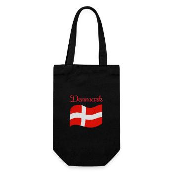 Drapeau du Danemark - Sac à bouteille - noir - Devant