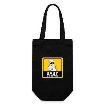 Cool baby on board - Gift Bag for Bottles - black - Front