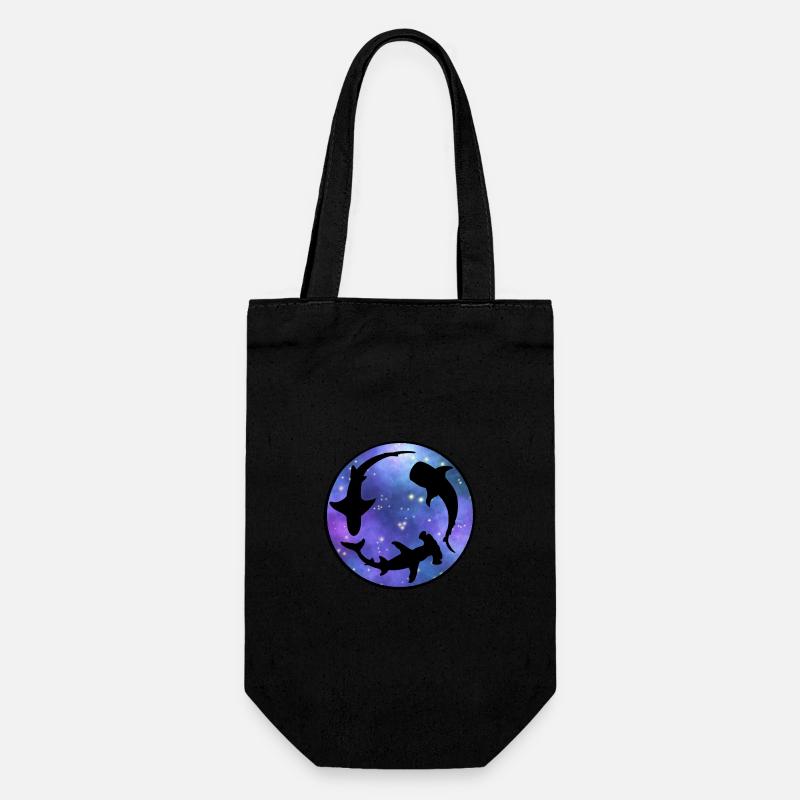 Sharks Universe - Gift Bag for Bottles - black